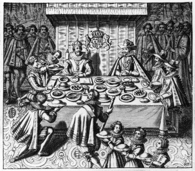 The Spanish Ambassador Dines with King James I of England by Spanish School